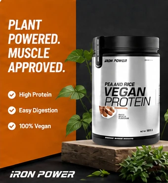 Iron Power Vegan Protein post: Plant powered, muscle approved